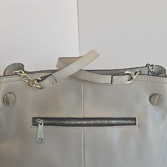 EUC Patricia Nash Lindsey Large Slouchy Satchel/Crossbody Stone - Picture 4 of 12